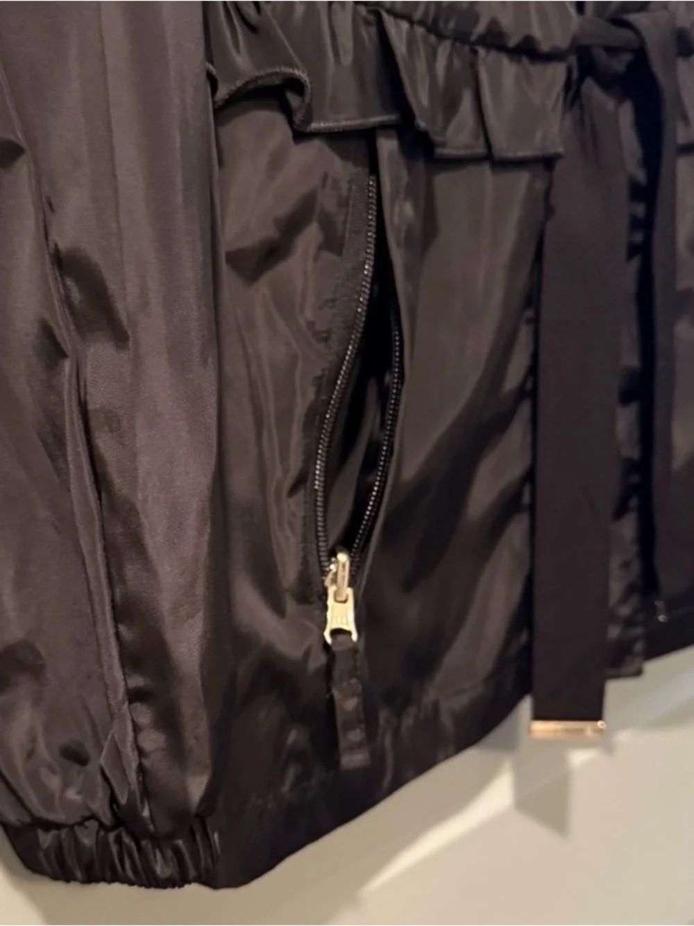Kate Spade sz small black rain jacket